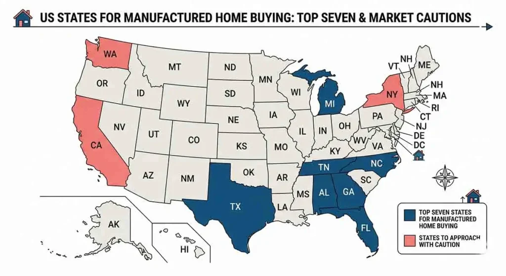 best states to buy manufactured home