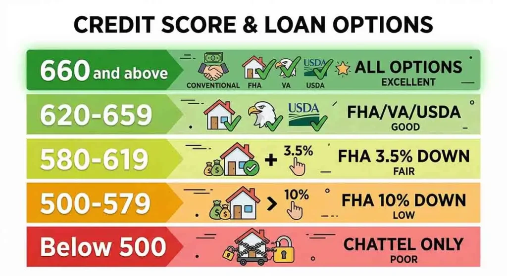 credit score to buy manufactured home 2026