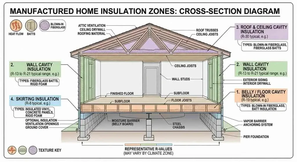 how to insulate a manufactured home_