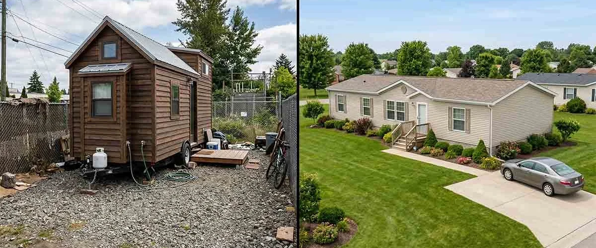 manufactured home vs tiny house