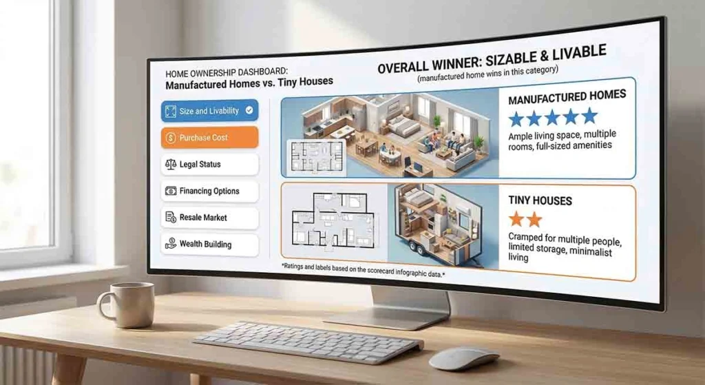 manufactured home vs tiny house 2026